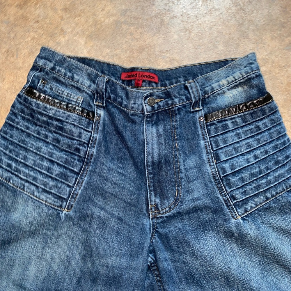 Jaded London Blue Relaxed Jeans with Vintage Wash